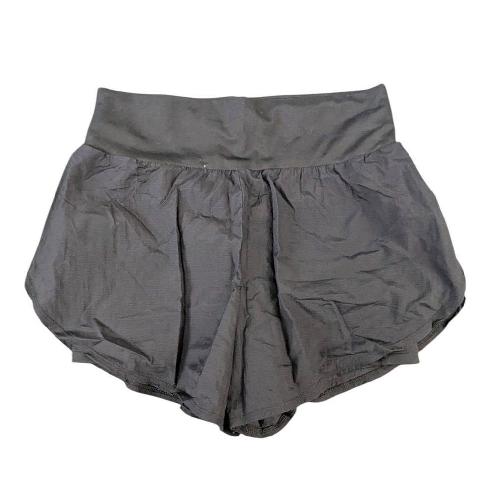 All In Motion Womens Black 2-in-1 Running Shorts Size M Nylon Spandex Activewear